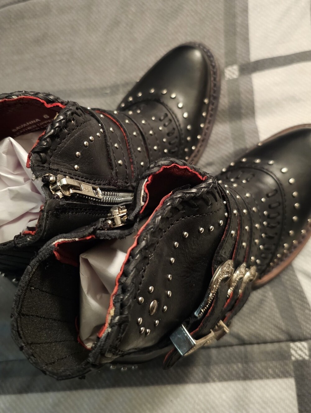 Freebird Savanna Black Boots Size 6 - Picture 3 of 7
